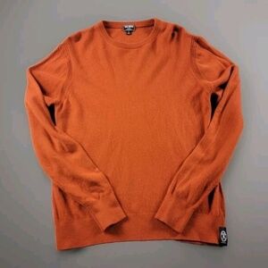 Todd Snyder Cashmere Crewneck Sweater size L Coconut Toast Orange